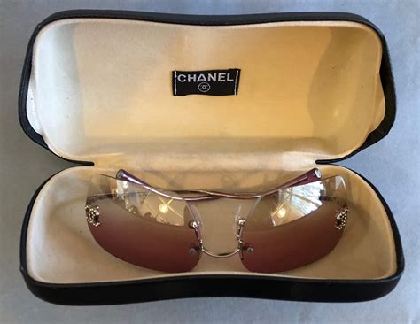 vintage Chanel rimless sunglasses